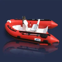 high end fiberglass speed boat fishing boat assault boat with operating chair 7 people fiberglass inflatable boat rib390