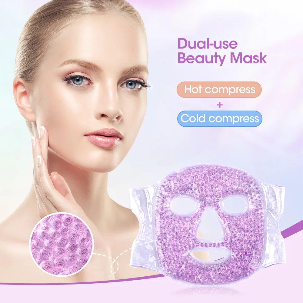 

Reusable Cold Hot Compress Beauty Mask Eliminate Edema Stress Relief Dark Circles Remover Ice Gel Eye Face Mask SPA Massager