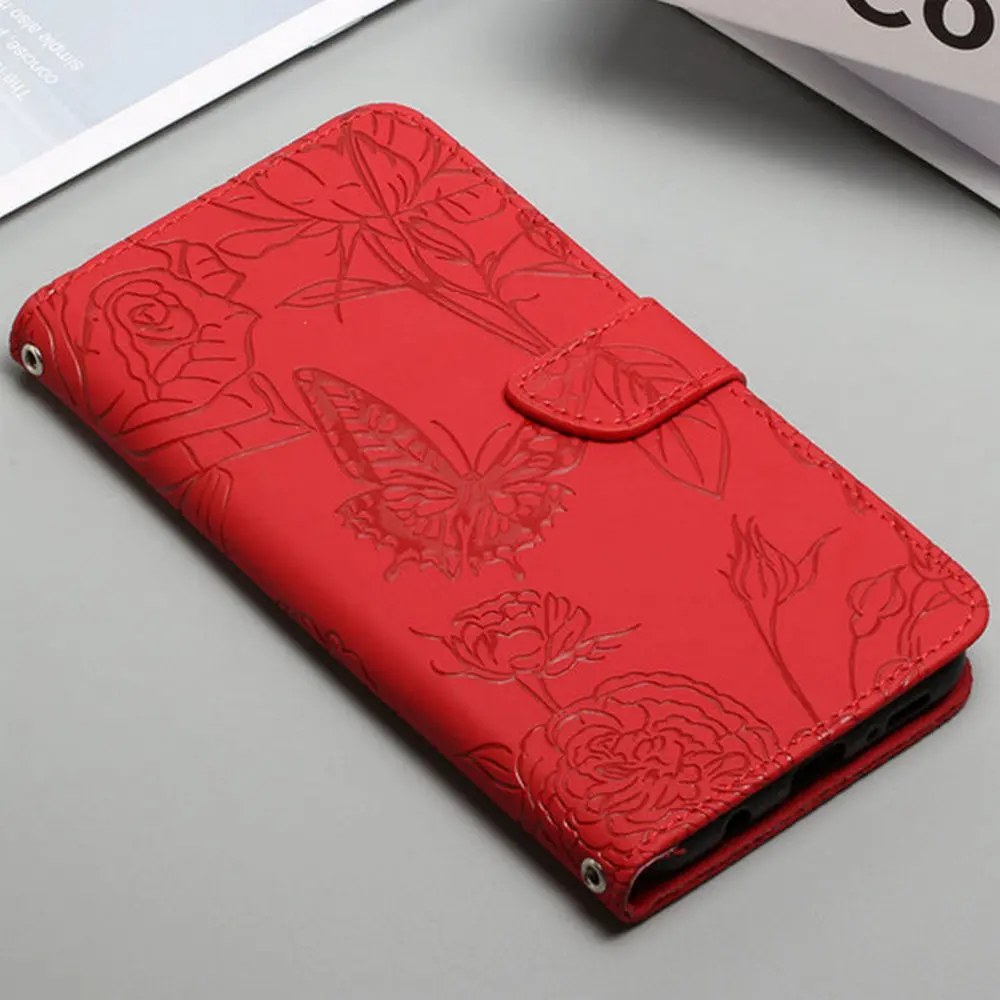 

For Asus Zenfone 9 2022 Luxury 3D Butterfly Emboss Case for Asus Zenfone 8 Mini Flip Leather Wallet Case Zenfone 8 ZS590KS Etui