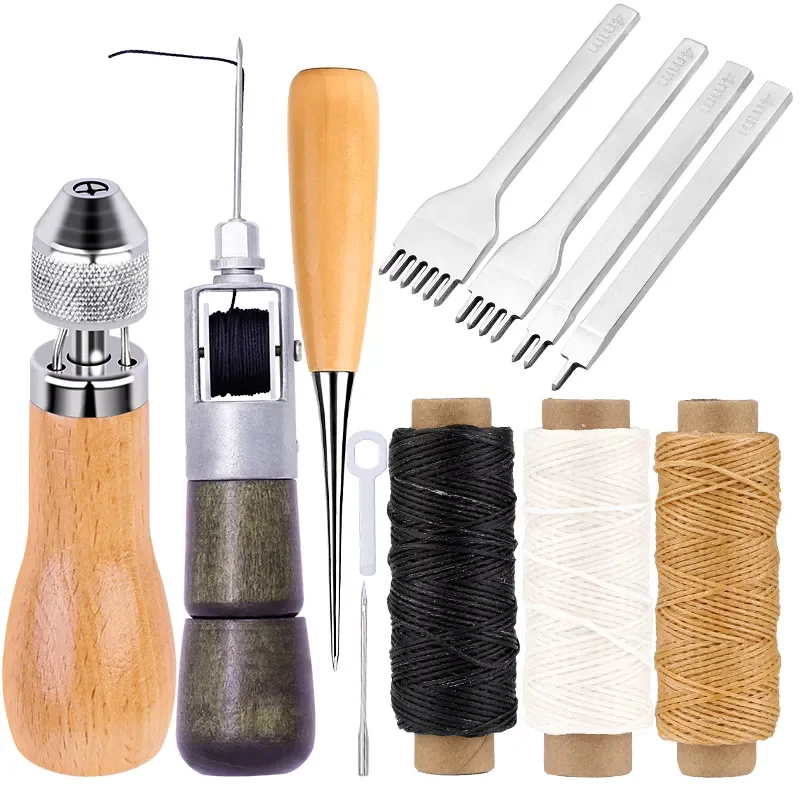 

Leather Sewing Awl Thread Kit Manual Sewing Machine Speedy Stitcher Leather Craft Stitching Shoemaker Canvas Repair Tool