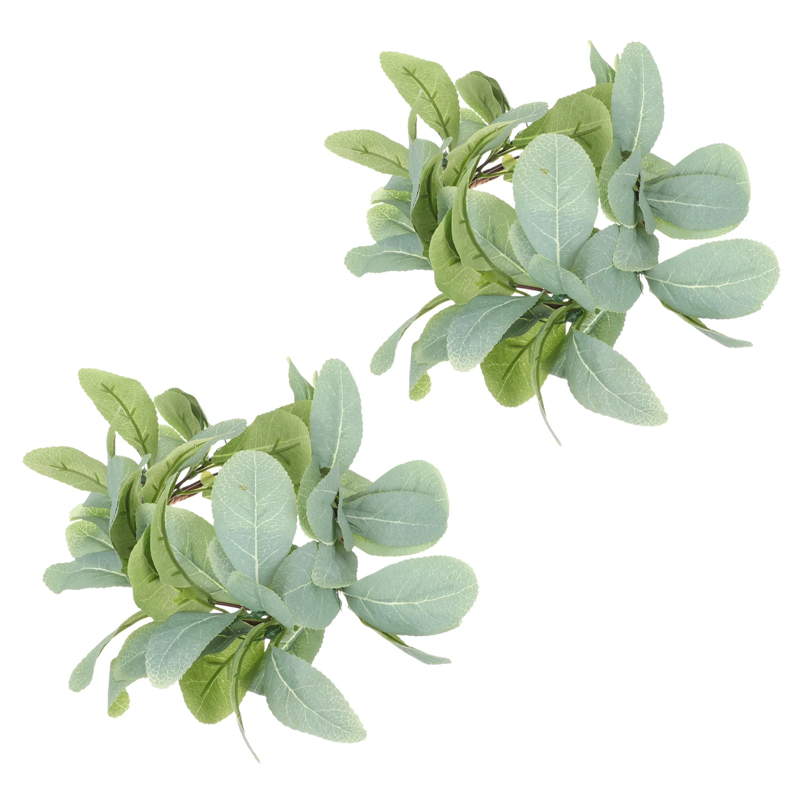 

2Pcs Wreaths Artificial Wreath Adorns Outdoor Wreath Decors for Candle Holder Decoration Party Layout
