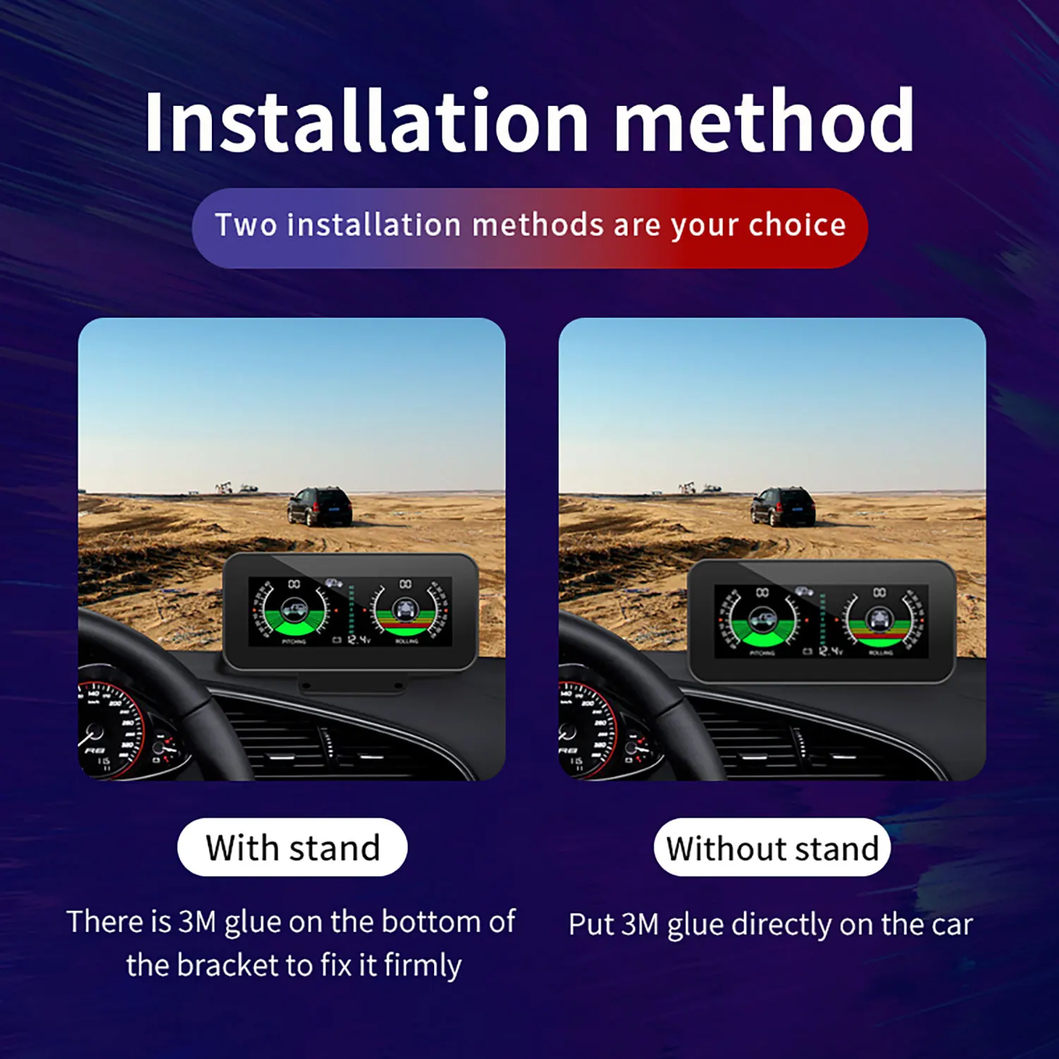 Умный Цифровой Наклонный угломер для Toyota Fortuner 2016 + Auto HUD Off Road GPS
