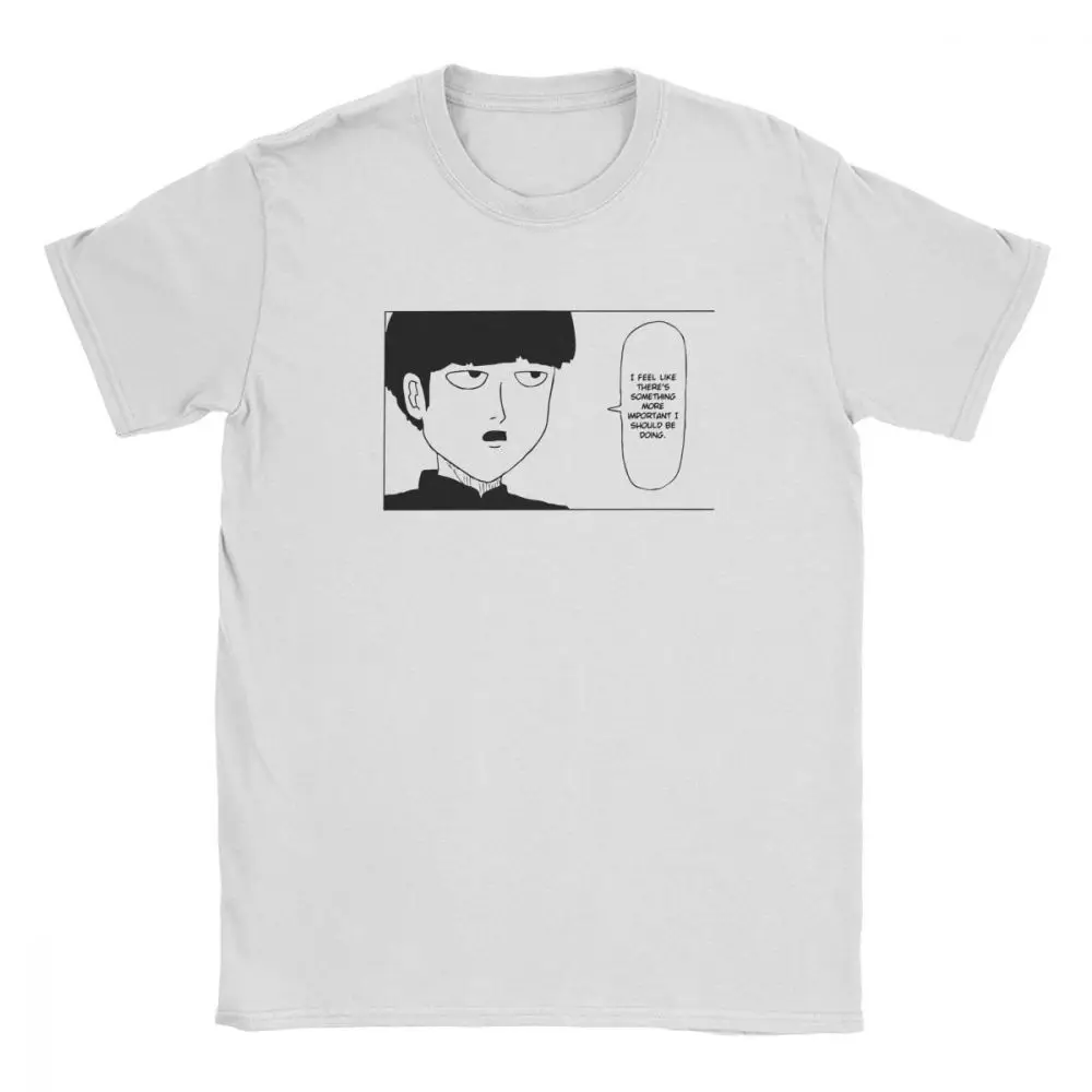 

Men's Quote T Shirts Mob Psycho 100 Funny Manga Tshirt Premium Cotton Clothing Vintage Father Day Gift Tee Shirt Adult T-Shirt