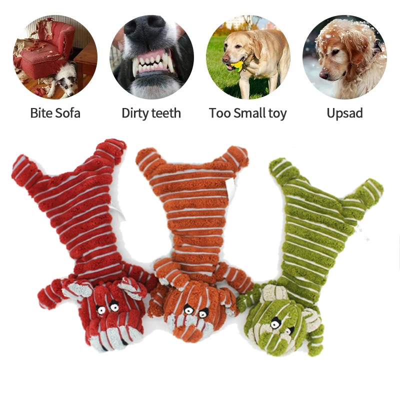 

Cute Animal Shaped Plush Dog Toy Funny Small Large Dogs Squeaky Chew Toys Pets Outdoor Interactive Accessories
