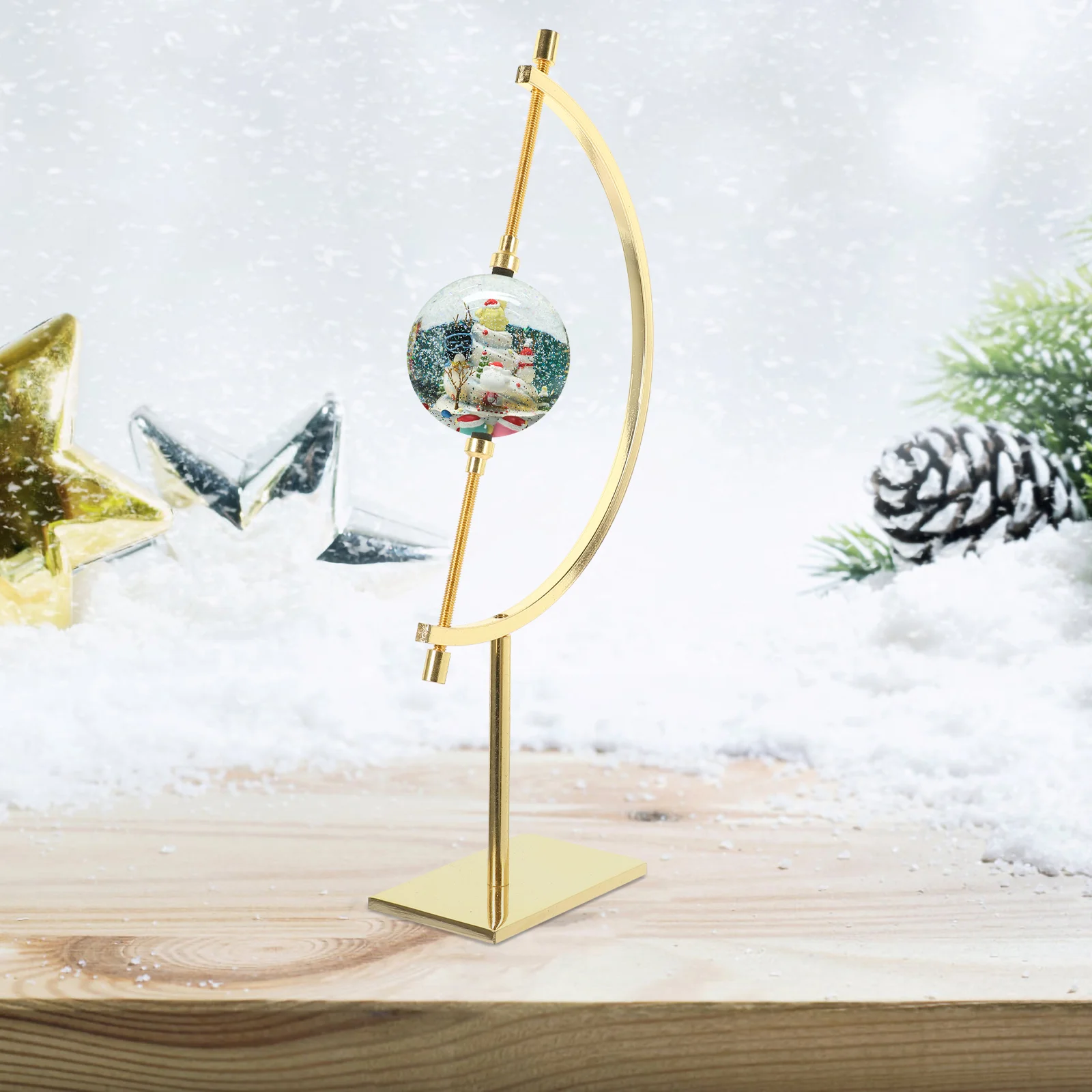 Полки для дисплея Подставка суппорта Хрустальный шар Держатель Стеклянная