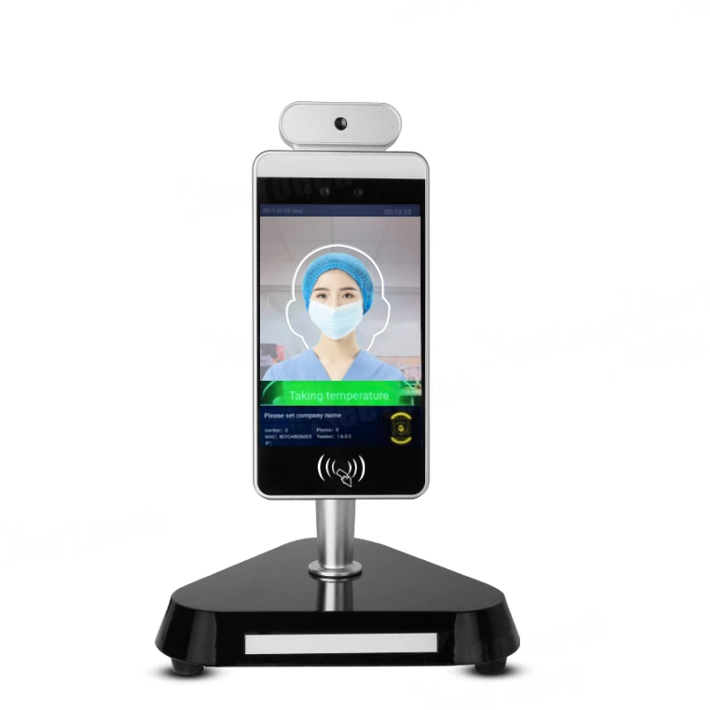 

8 inch non-contact IR body tem-perature access control display