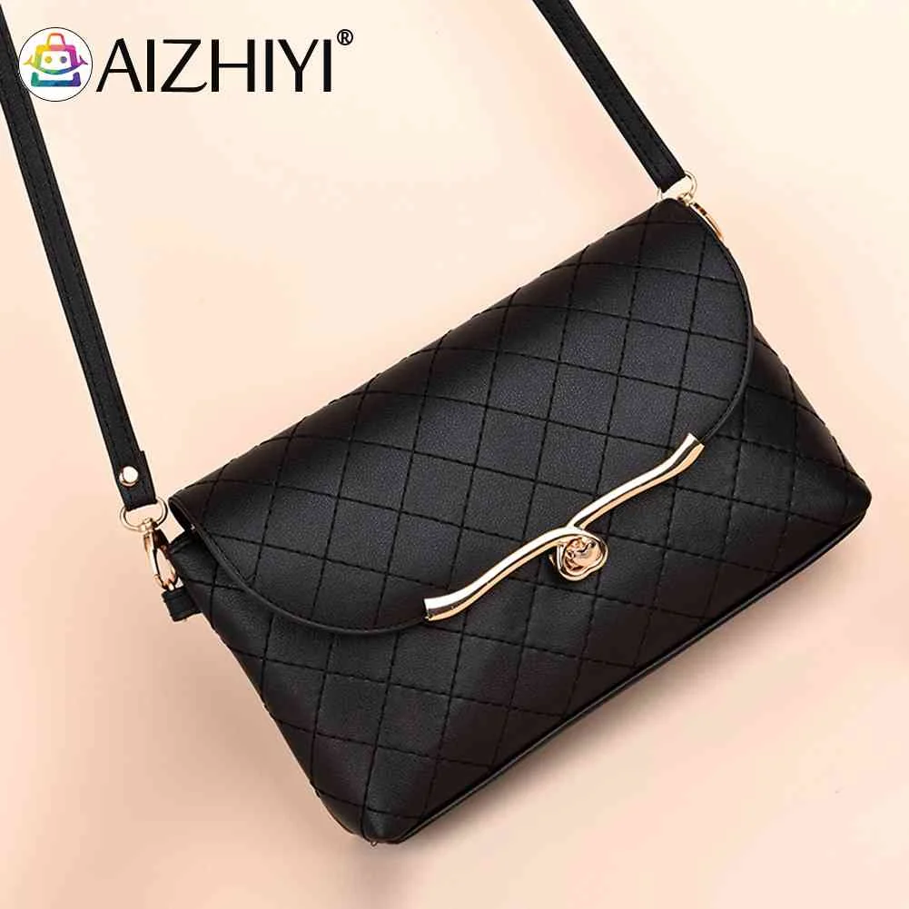 

Elegant Diamond Handbags for Women Crossbody Shoulder Flap Bags High Quality Lattice PU Graceful Beauty Portable Phone Bag