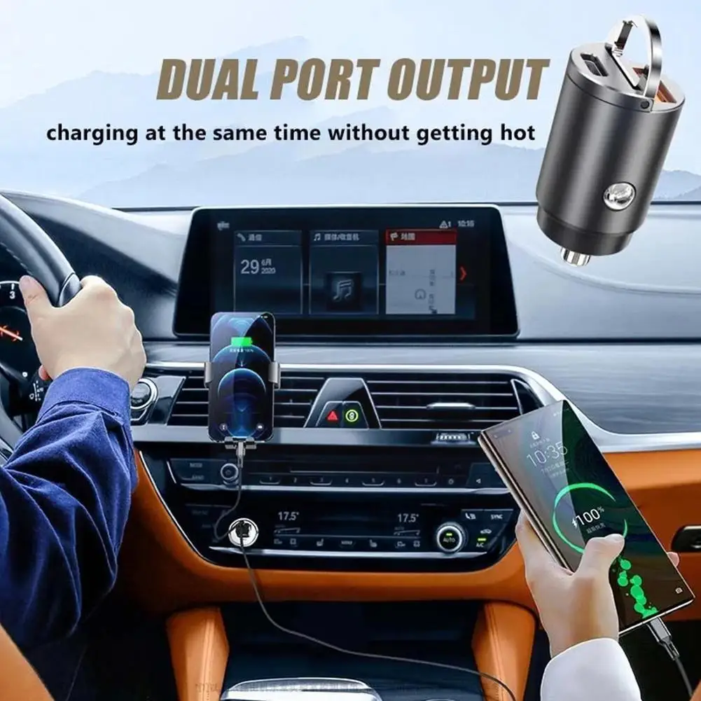 

Автомобильное зарядное устройство с USB-портом, 30 Вт, QC 4,0 3,0