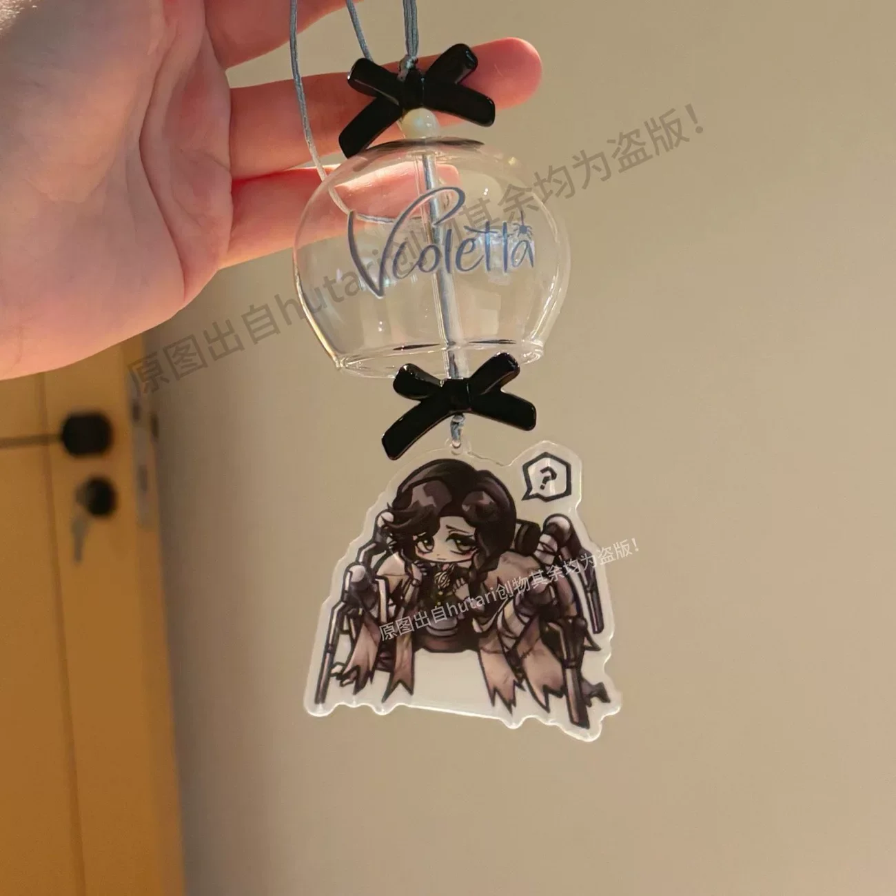 Фото Identity V: Прозрачный стеклянный кулон-колокольчик «Девочка-психолог» (Косплей), изысканный сувенир для коллег, подарок №4