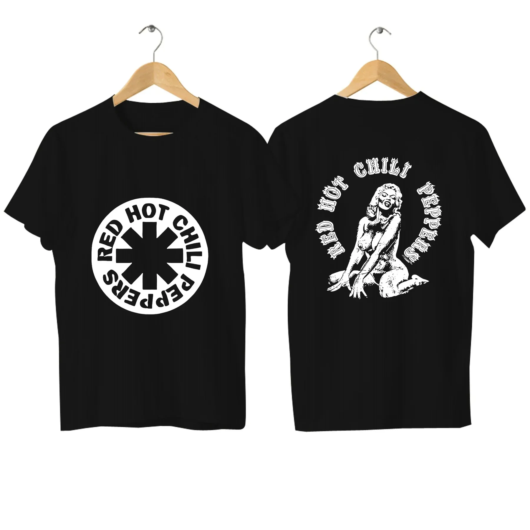 Мужская Повседневная Хлопковая Футболка С Графическим Принтом Красная