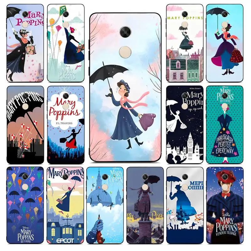 

Disney Mary Poppins Phone Case for Redmi Note 8 7 9 4 6 pro max T X 5A 3 10 lite pro