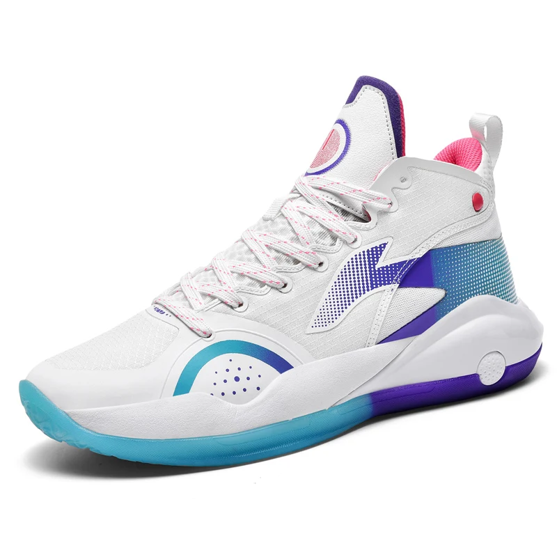 

Нескользящая Баскетбольная обувь для мужчин, дышащие кроссовки, Высококачественная амортизирующая спортивная обувь для бега
