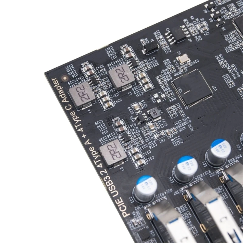 Карта PCIe USB 3.2 Gen2 8 портов 4X тип C 4 A карта расширения 10 Гбит/с внутренний для ПК