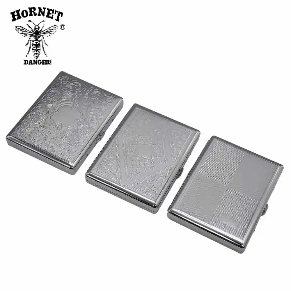 

Metal Cigarettes Box Aluminum Case Cigar Holder Pocket Box Storage Container Gift Box