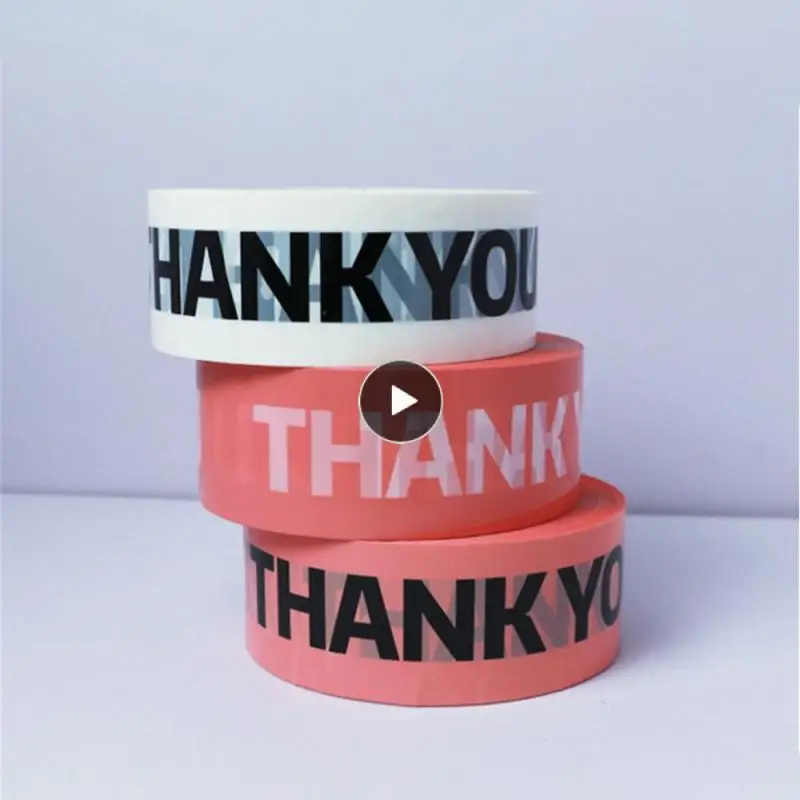 

Pink Sealing Tape Strong Bundling Thank You Packing Express Tape High Temperature Fixed Seal Tape Small Business Supplies 100m
