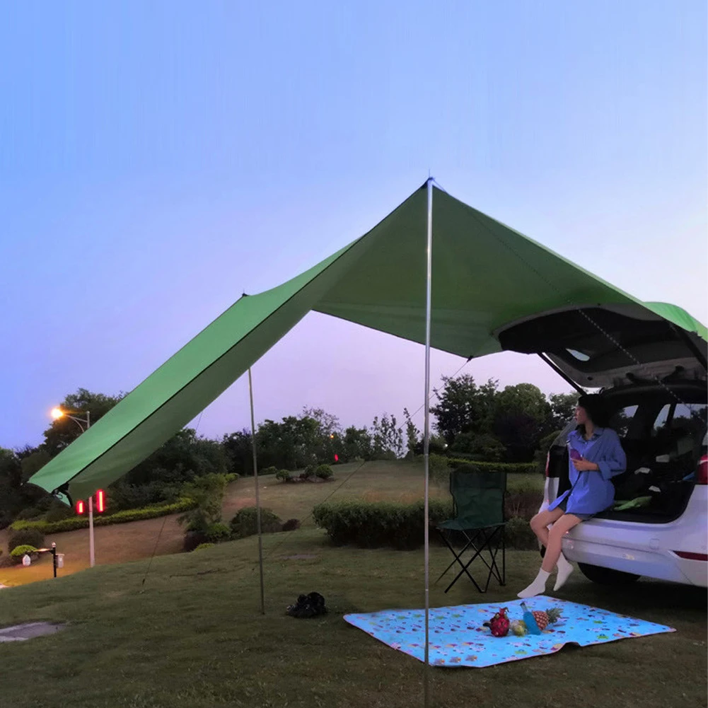 

Car Roof Top Tent Awning Anti-UV Portable Shelter Canopy Awning Waterproof Durable Multi-function Outdoor Beach Cars Accessories