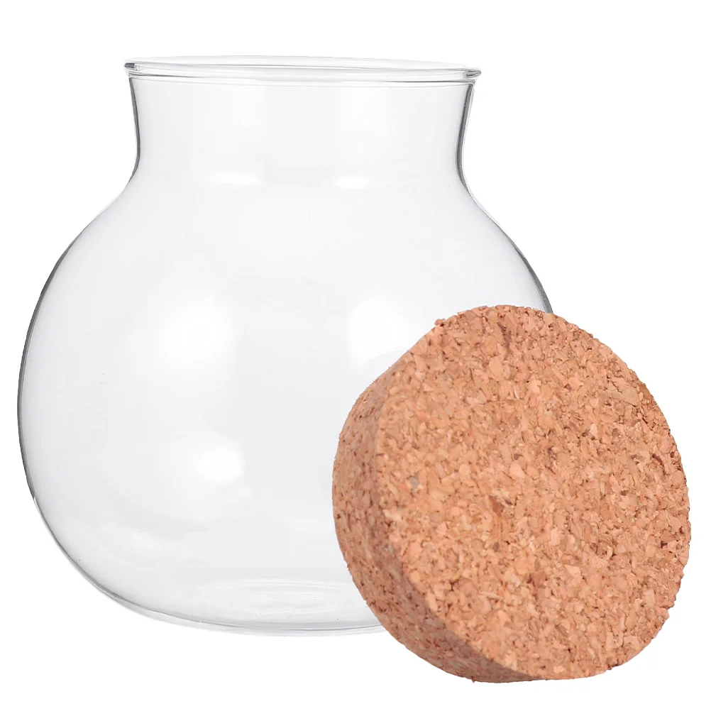 

Glass With Cork Lid Jar Storage Glass Jar Wood Lid Glass Jar With Cork Lid Cork Bottle Glass Storage Jar Glass Storage Canister