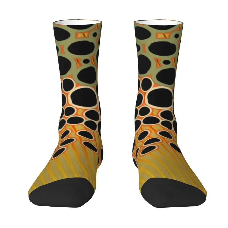 

Multicam Military Trout Camo Men Women Crew Socks Unisex Novelty 3D Printing Hunter Army Tactical Dress Socks