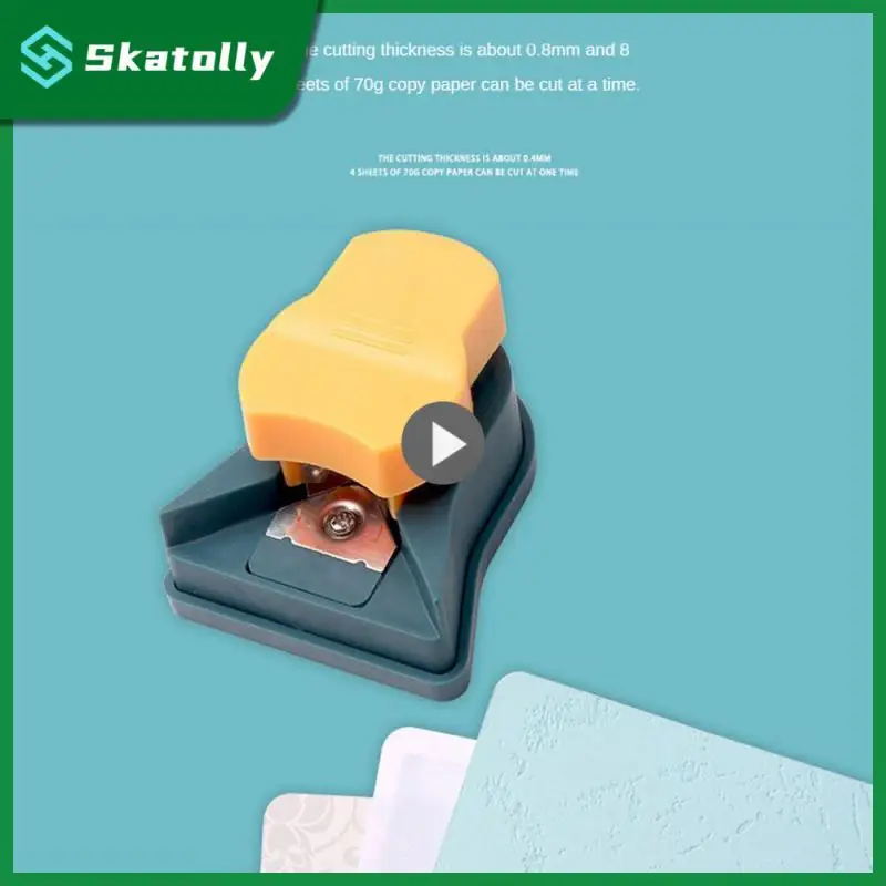 

Gray Circle Cutter Easy To Use Hole Puncher Smooth Cutting Widely Applicable Fillet Household Corner Cutter Colorful Pink Abs