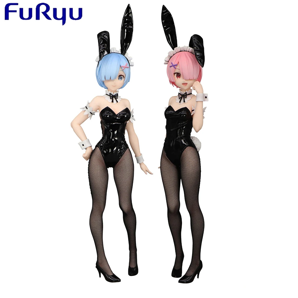 Фигурка из ПВХ для девочек Furyu Re: Zero Start Life in other World фигурка Rem Ram Bunny Girls Ver оригинал -