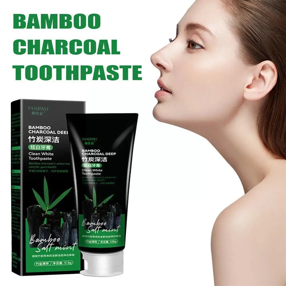 

Activated Carbon Bamboo Charcoal Toothpaste 100g New 2023 H2w0