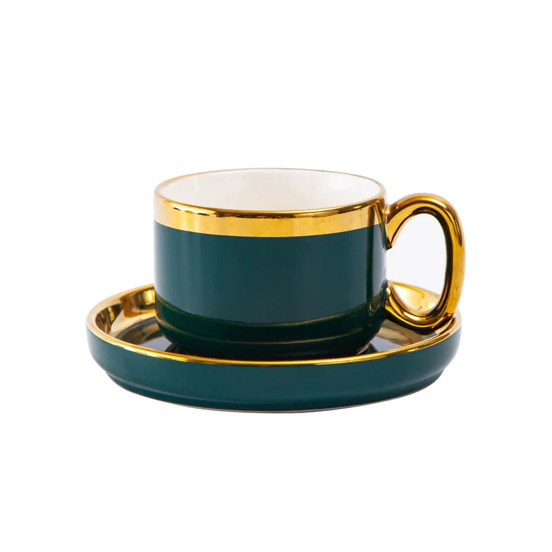 

100 мл кофейная чашка и блюдца, керамические фарфоровые чайные чашки, блюдца, набор кофейных чашек эспрессо для кафе, кофе, чая, кружка, грелка,...