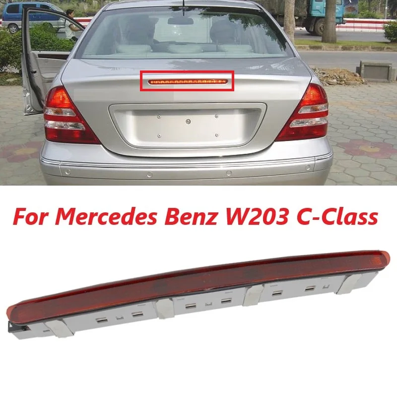 

For Mercedes Benz W203 C-Class C180 C200 C240 C280 C300 2000-2007 Car Rear Bumper LED Third Brake Light Taillight Stop Tail Lamp