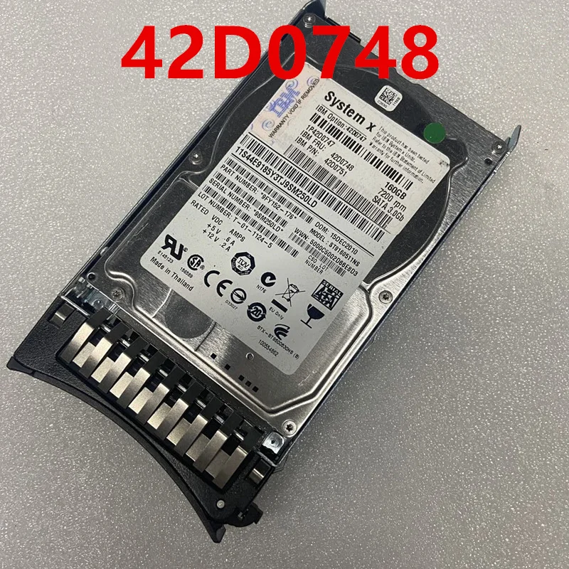 

95% Новый оригинальный жесткий диск для IBM 160GB 2,5 "2MB SATA 7200RPM для 42D0748 42D0751 42D0747 ST9160511NS