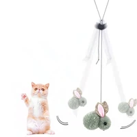 cat toys retractable hanging door type funny stick cat scratching rope mouse plush stuffing funny cat accessories pet supplies