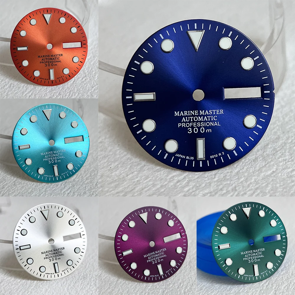 Шкала треугольная для часов NH36 28 5 мм с двойным календарем и окошком