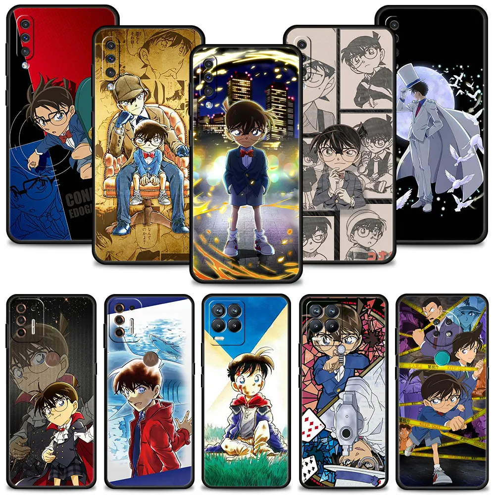 Чехол для Oppo Realme 8 pro c21 G22 Motorola g8 plus one fusion Nokia g10 5 4 Conan Kudo Shinichi и Kaitou Kiddo |