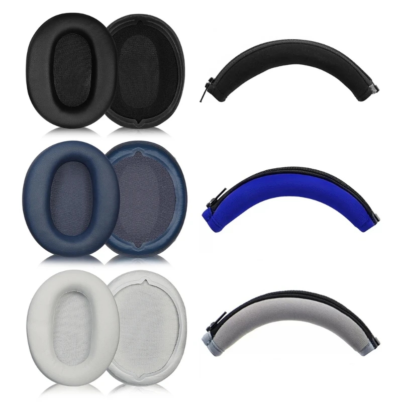 

Headset Ear Pads Sleeves for WH-CH710N WH-CH720N Headphone Earpads Noise Cancelling Earmuff Easy to Install Accessory