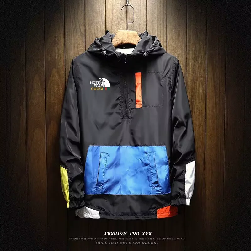 

2023 Men's Spring and Autumn New Luxury Brand Hooded Jacket Men's Fashion Windproof Sports Jacket Casual Hip Hop Street Wear