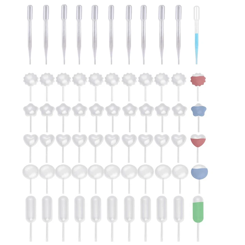 

Plastic Disposable Pipettes Squeeze Transfer Pipettes Dropper For Silicone Mold UV Epoxy Resin Craft Jewelry Making