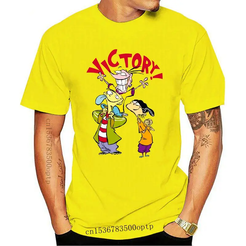 

Camiseta informal de algodón para hombres, mujeres o niños, de manga corta, Ed Edd N Eddy, Victory, nueva