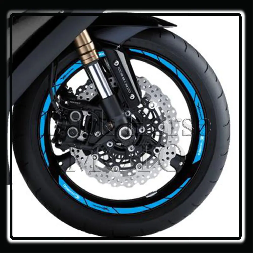 Купи FOR Kymco Xciting S 400i S 400 S400 S 400 i Motorcycle Wheel Sticker Reflective Sticker Rim Sticker Modified Decal за 1,433 рублей в магазине AliExpress