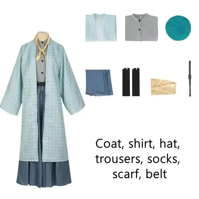 Аниме Косплей Костюм Tokitou Muichirou Tanjirou Полный комплект кимоно Униформа Хэллоуин