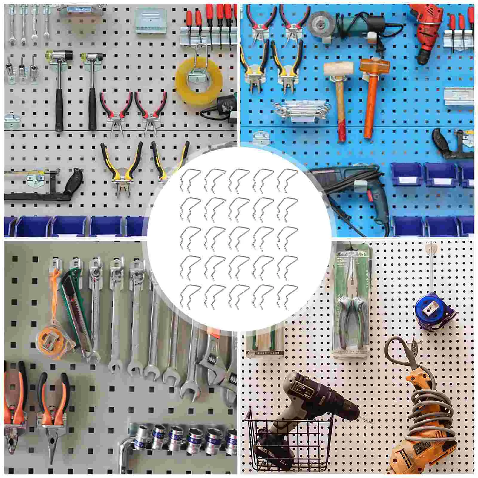 12 шт. полка из нержавеющей стали с крючками