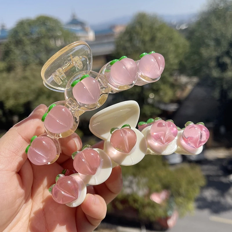 

Peach Claw Hair Clips Cute Small Hair Clips Jaw clips Hair Claw Clip Pink Peach Decor Girls Thick Hair Thin Hair