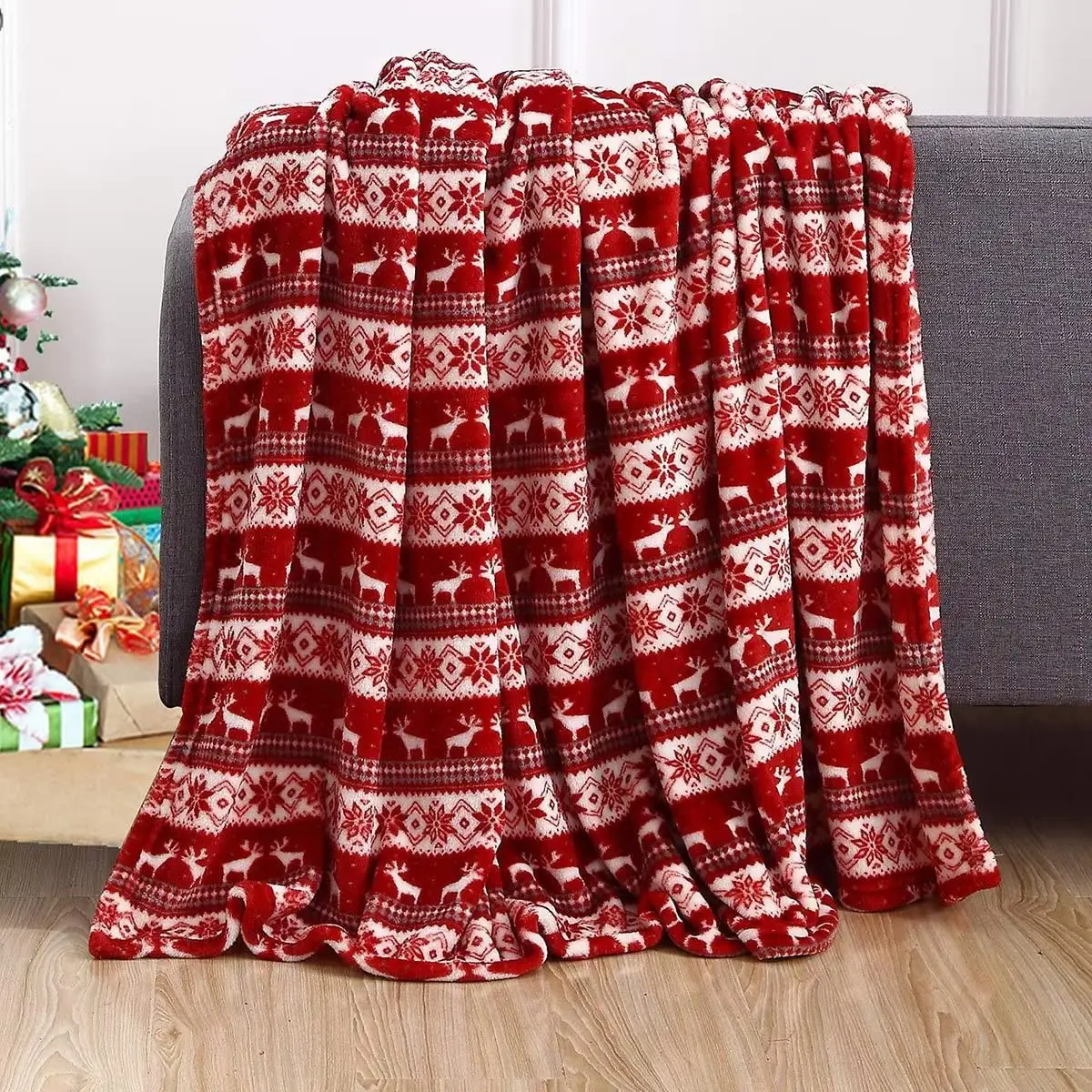 Одеяла и пледы лохматое праздничное одеяло для дивана нежное шерстяное с