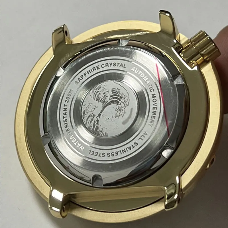 Детали для часов твердые 47 мм часы из нержавеющей стали с золотым