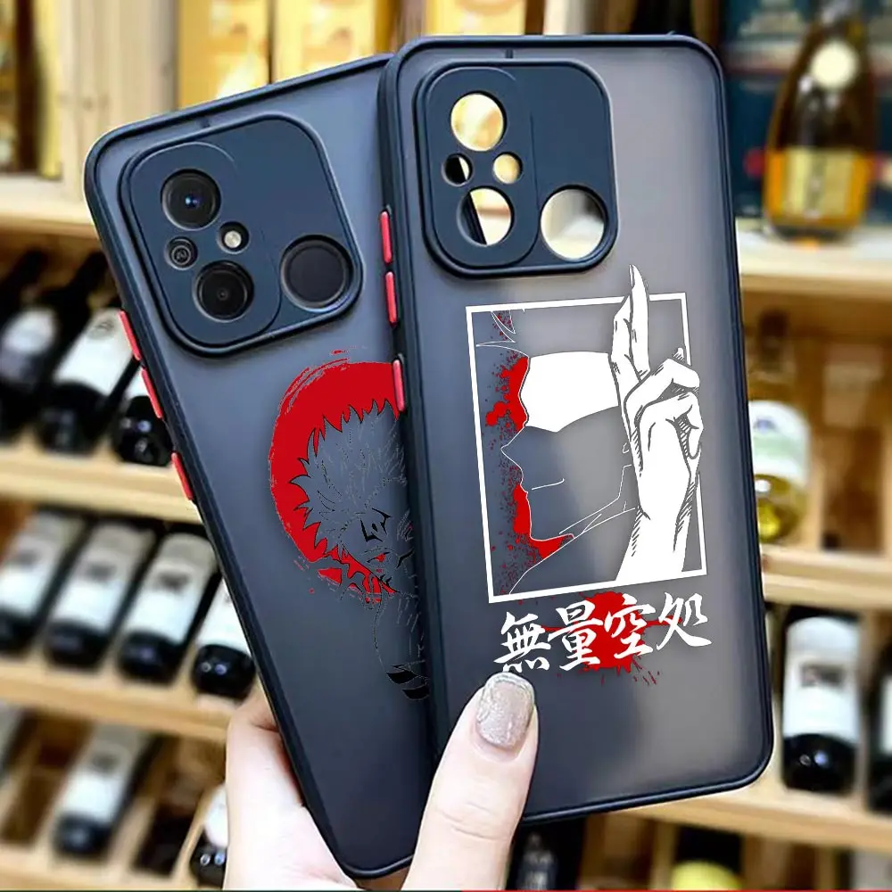 

Matte Case for Redmi A1 K50 K40 K30 K20 10X 10C 10 9C 9T 9A 9 8 7 PRO 5G Case Funda Capa Shell Cover Black Jujutsu Kaisen Anime