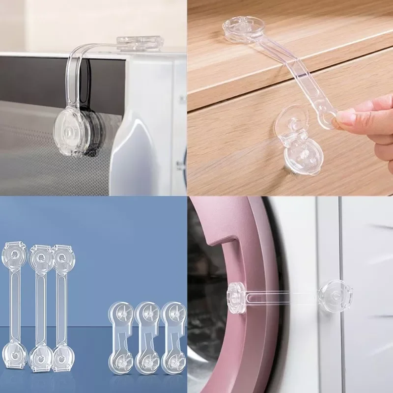 Child Safety Lock Baby Drawer Lock Baby Safety Home Child Protection Cabinet Anti-pinch Refrigerator Lock Buckle