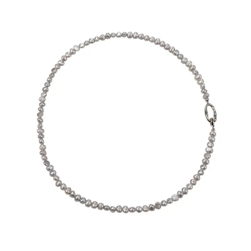 Сломанное серебряное ожерелье из натурального жемчуга действительно многие