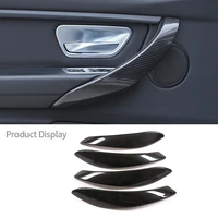for bmw f30 3 series 2013 2019 real carbon fiber car door handle cover trim auto interior accessories