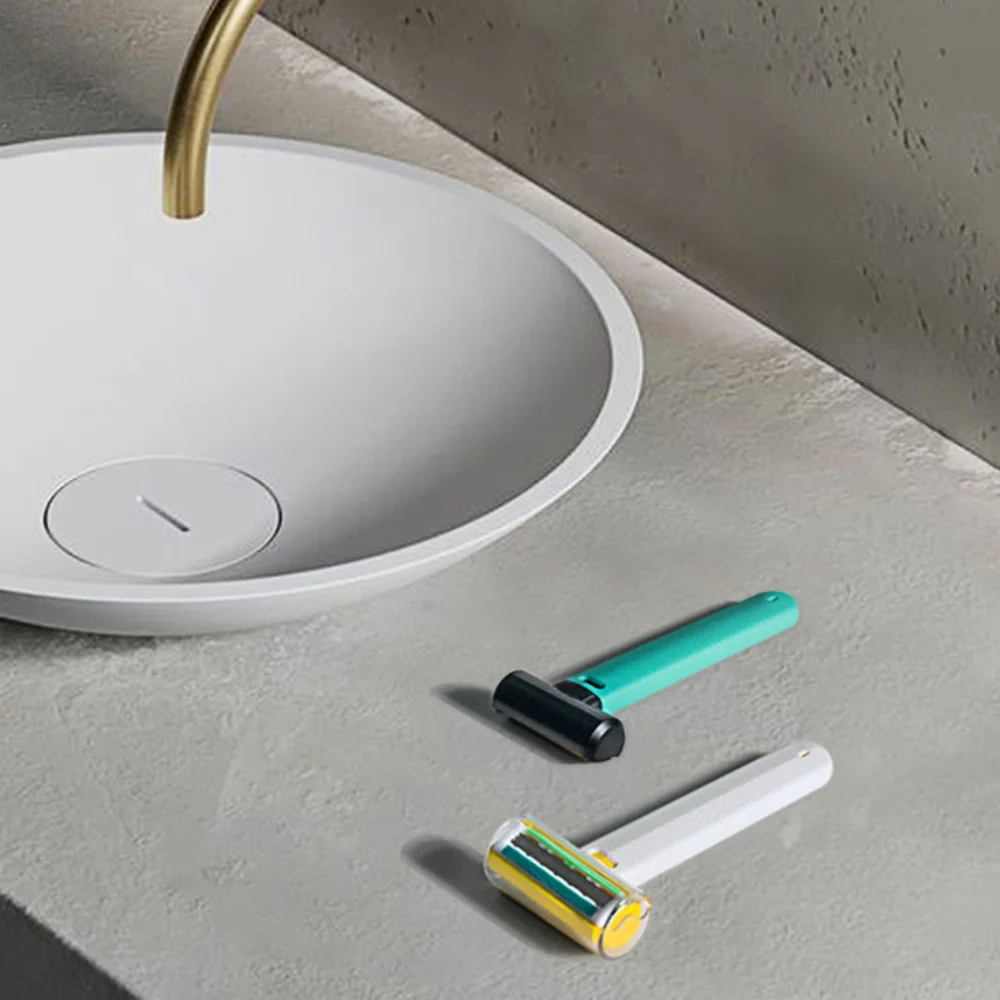 Портативная Т-образная безопасная бритва для бритья 3-слойная подмышек