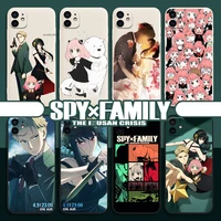 spy x family anime manga case for iphone 11 12 13 pro max mini x xs max xr 7 8 plus se2020 camera protection cover bumper fundas