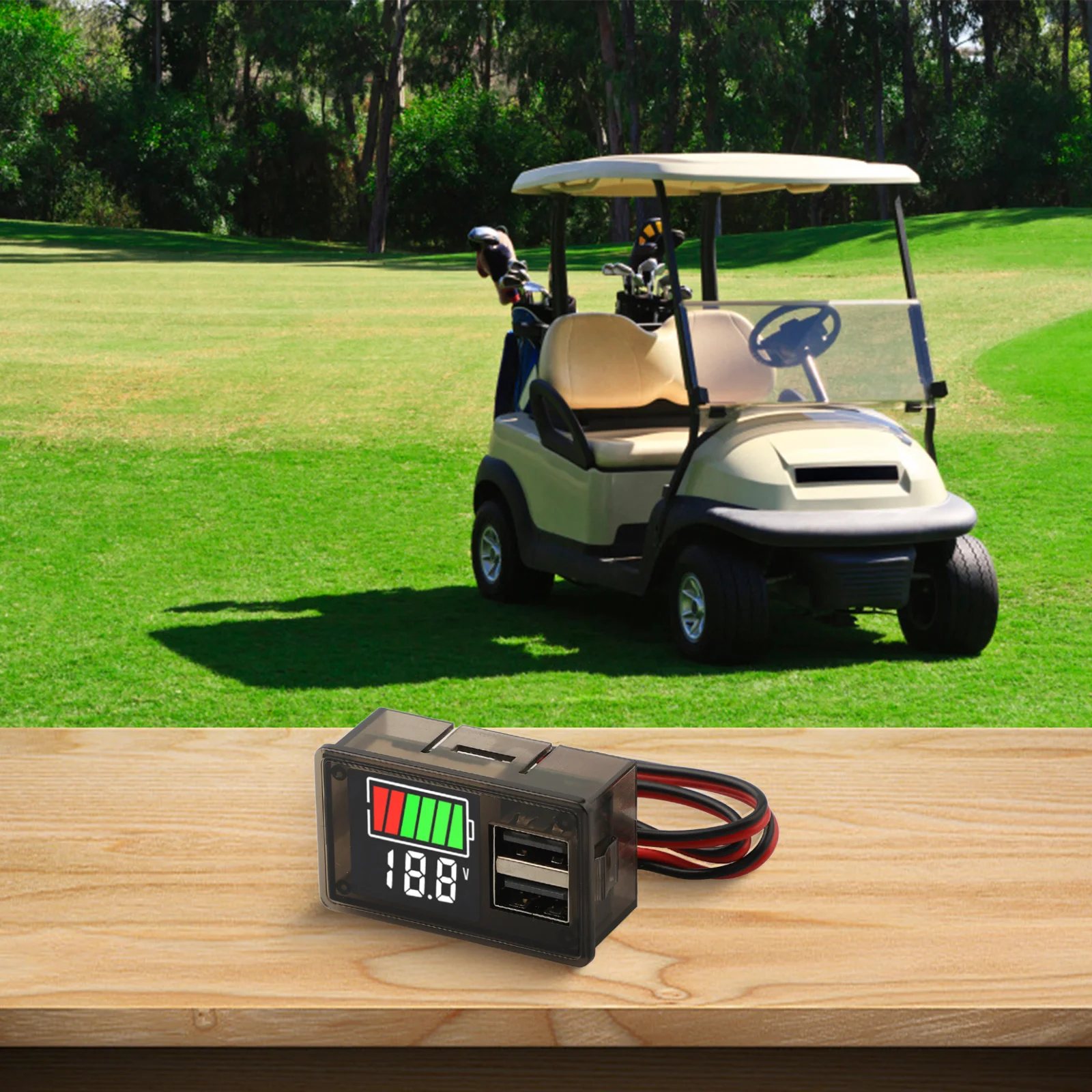 Светодиодный цифровой вольтметр DC8 30 В с двумя выходами USB поддерживающий