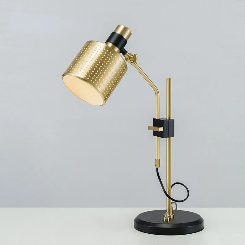 

Postmodern metal style designer desk light creative living room bedroom study personality desk lamp