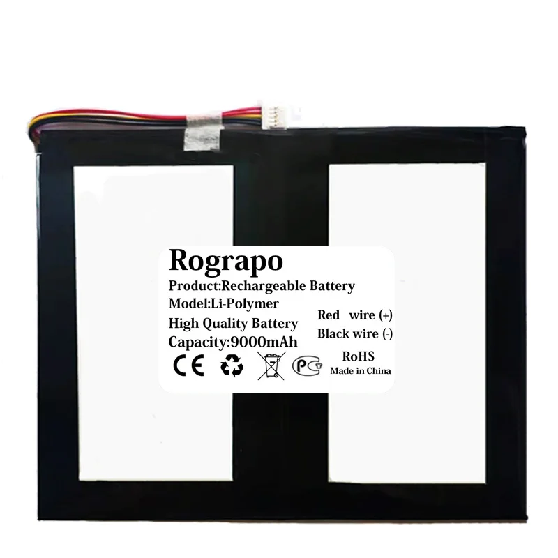 Новый 3 8 V 9000mAh планшетный ПК аккумулятор для Irbis PL35110135 5 проводной разъем
